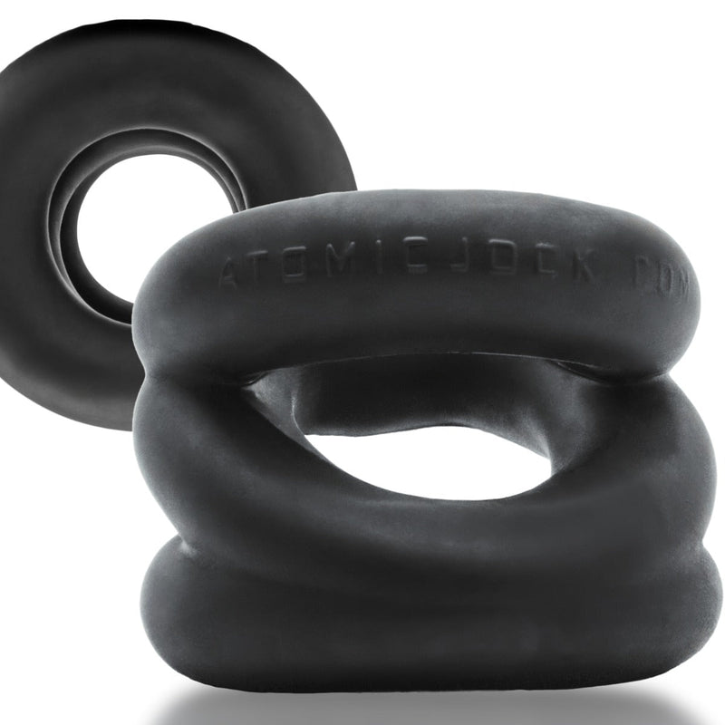 Oxballs - Z-Balls Ballstretcher - Night Edition - Siliconen/TPR - Zwart