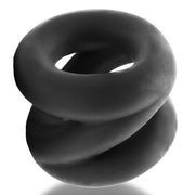 Oxballs - Z-Balls Ballstretcher - Night Edition - Siliconen/TPR - Zwart