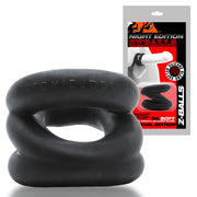 Oxballs - Z-Balls Ballstretcher - Night Edition - Siliconen/TPR - Zwart