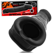 Oxballs - Muscle Ripped - Penis Sleeve - Night Edition - Siliconen/TPR - Zwart
