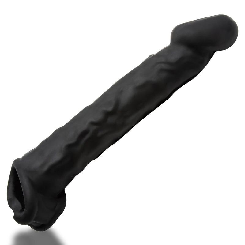 Oxballs - Muscle Ripped - Penis Sleeve - Night Edition - Siliconen/TPR - Zwart