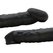 Oxballs - Muscle Ripped - Penis Sleeve - Night Edition - Siliconen/TPR - Zwart