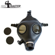 GASMASTER Alien Gasmasker – Gepolariseerde Lenzen + Metalen Oogkappen