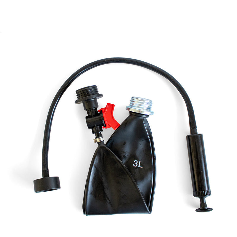 GASMASTER Rebreathing Bag XXL – 3L Rubber met RD40 Schroefdraad