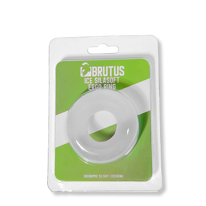 Brutus - ICE - Silasoft Ergo Cockring - Transparant
