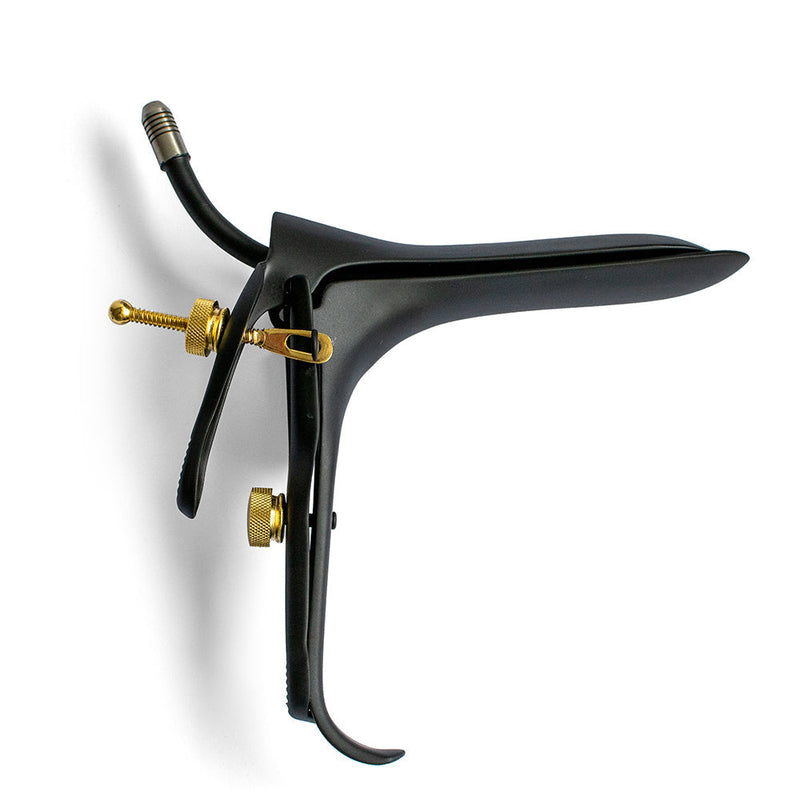 Black Label - Cusco Speculum met glijmiddel-slangetje - Zwart/Goud