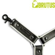 Brutus - Lederen Beenharnas - Verstelbaar- Zwart/Wit