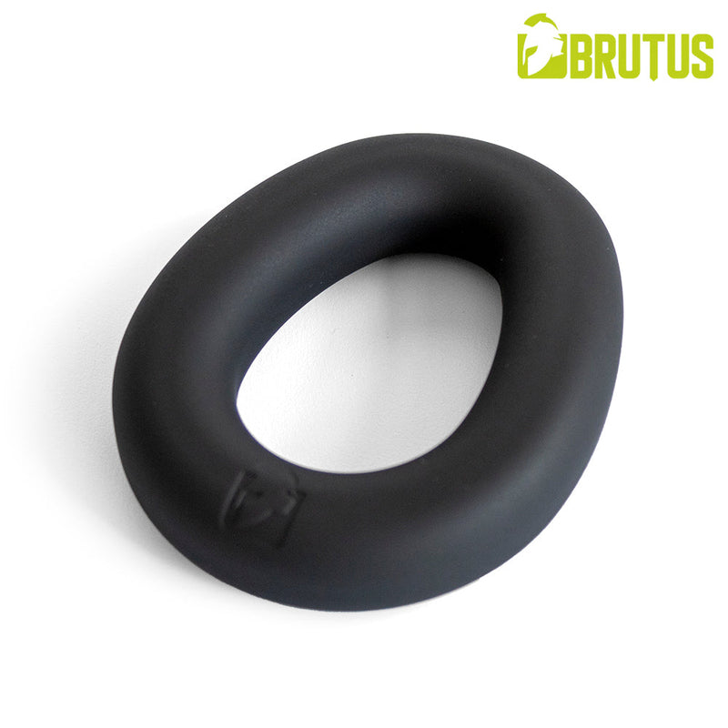 Brutus - Mucho Macho - Superzachte Siliconen Ergo Cockring - Zwart