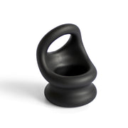 Brutus - Viceversa- Superzachte Siliconen Penis- en Scrotumring - Zwart