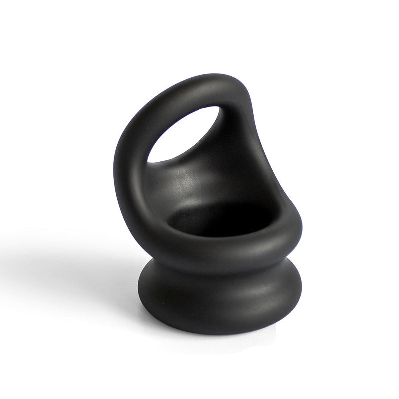 Brutus - Viceversa- Superzachte Siliconen Penis- en Scrotumring - Zwart