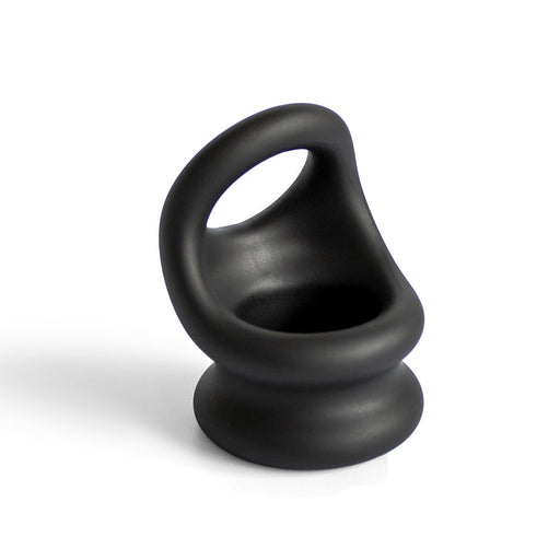 Brutus - Viceversa- Superzachte Siliconen Penis- en Scrotumring - Zwart
