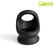 Brutus - Viceversa- Superzachte Siliconen Penis- en Scrotumring - Zwart