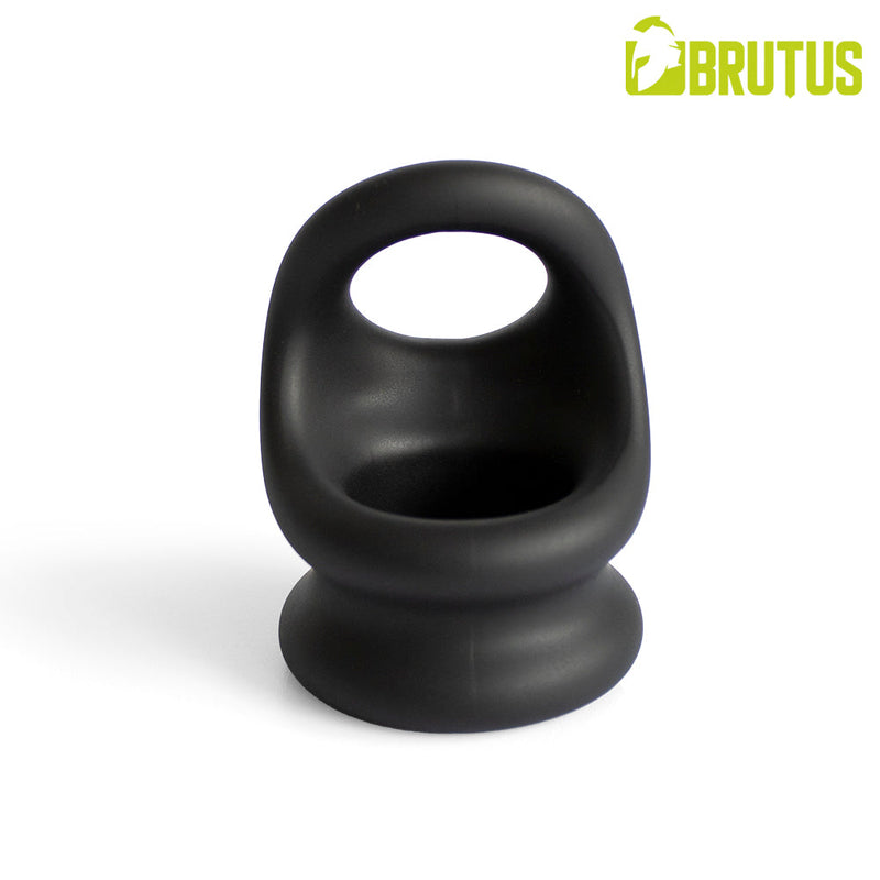 Brutus - Viceversa- Superzachte Siliconen Penis- en Scrotumring - Zwart