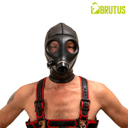Brutus - Neopreen Alien Gas Masker Hood - Zwart