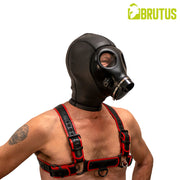 Brutus - Neopreen Alien Gas Masker Hood - Zwart