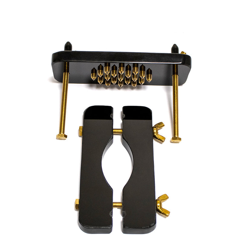 Black Label - Ball Crusher met Spikes - Zwart/Goud