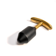 Black Label - Diamond Verzwaarde Buttplug - Metaal - Zwart/Goud