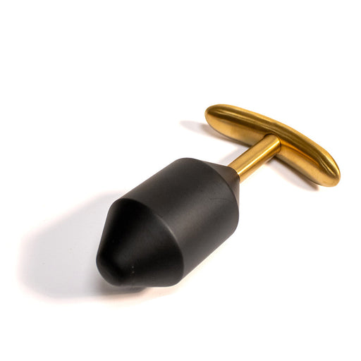 Black Label - Diamond Verzwaarde Buttplug - Metaal - Zwart/Goud
