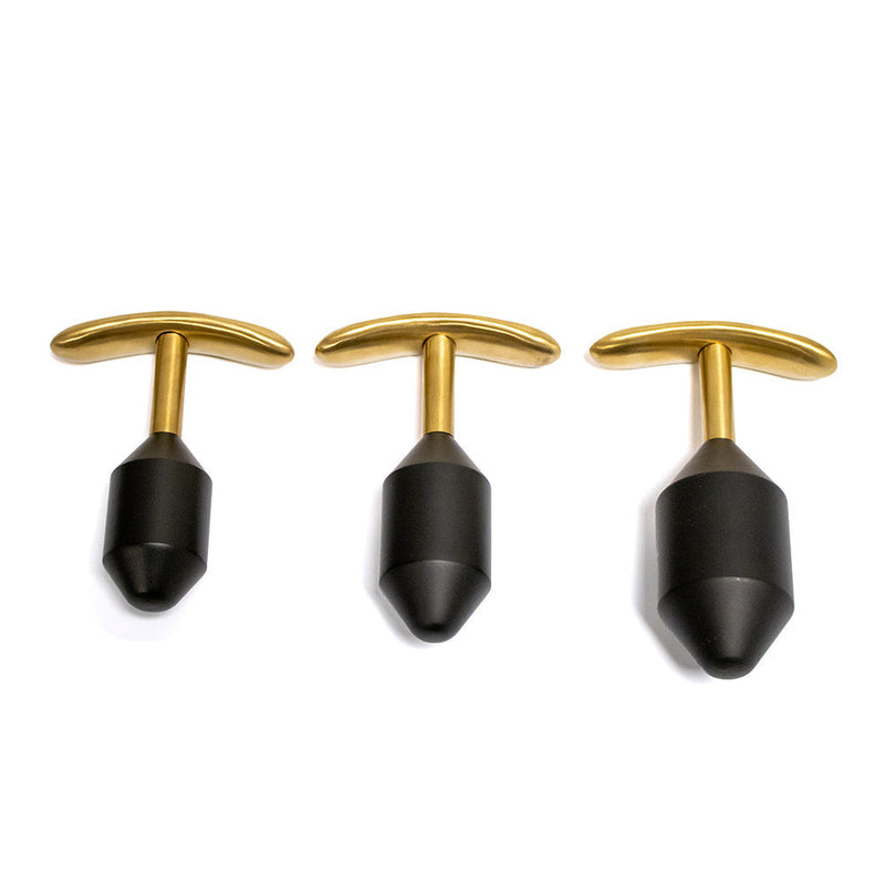 Black Label - Diamond Verzwaarde Buttplug - Metaal - Zwart/Goud