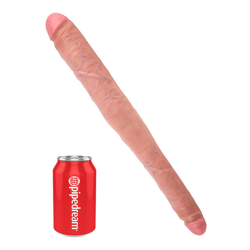 Pipedream - King Cock - Dubbele Dildo - Twee diktes- 40,5 cm - Lichte Huidskleur