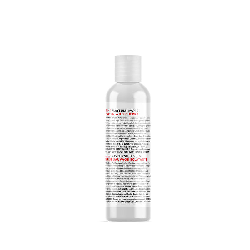 Swiss Navy - 4 in 1 Playful Flavors - Likbaar en Verwarmend Glijmiddel en Massage - Poppin Wild Cherry