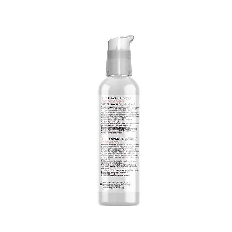 Swiss Navy - 4 in 1 Playful Flavors - Likbaar en Verwarmend Glijmiddel en Massage - Cotton Candy