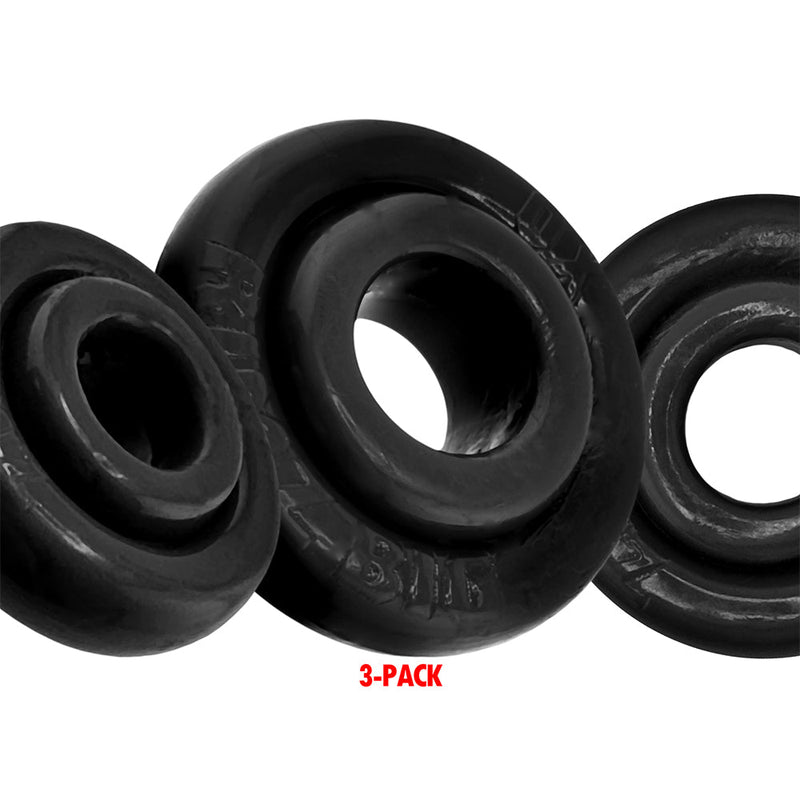 Oxballs - Rimringz - Multisize Pack 3 stuks - Zwart-Erotiekvoordeel.nl