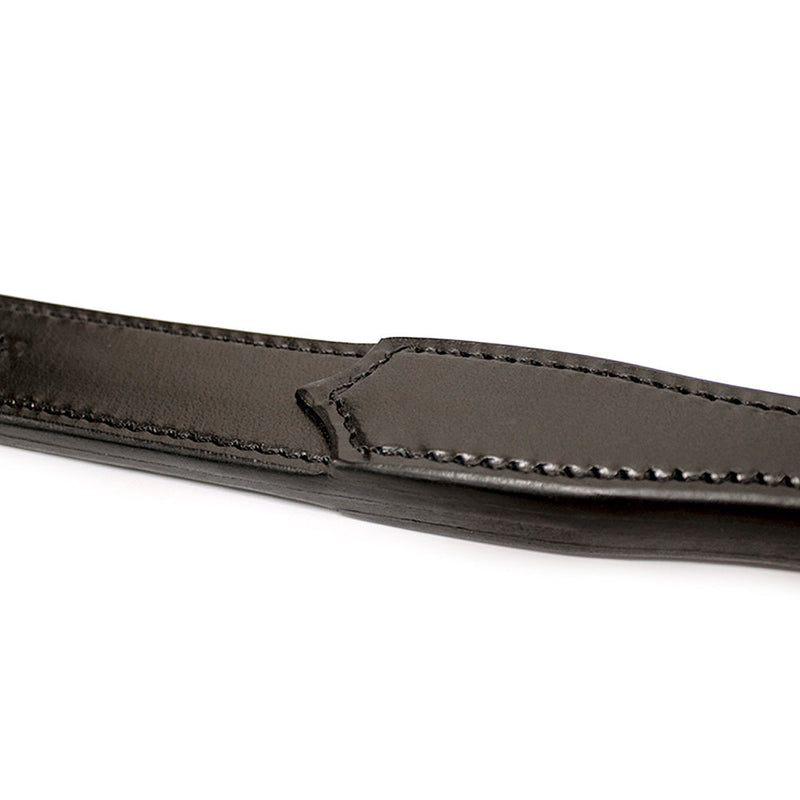 Brutus - Two Finger I - Zweep met Dubbele Zware Lederen Slappers - Zwart