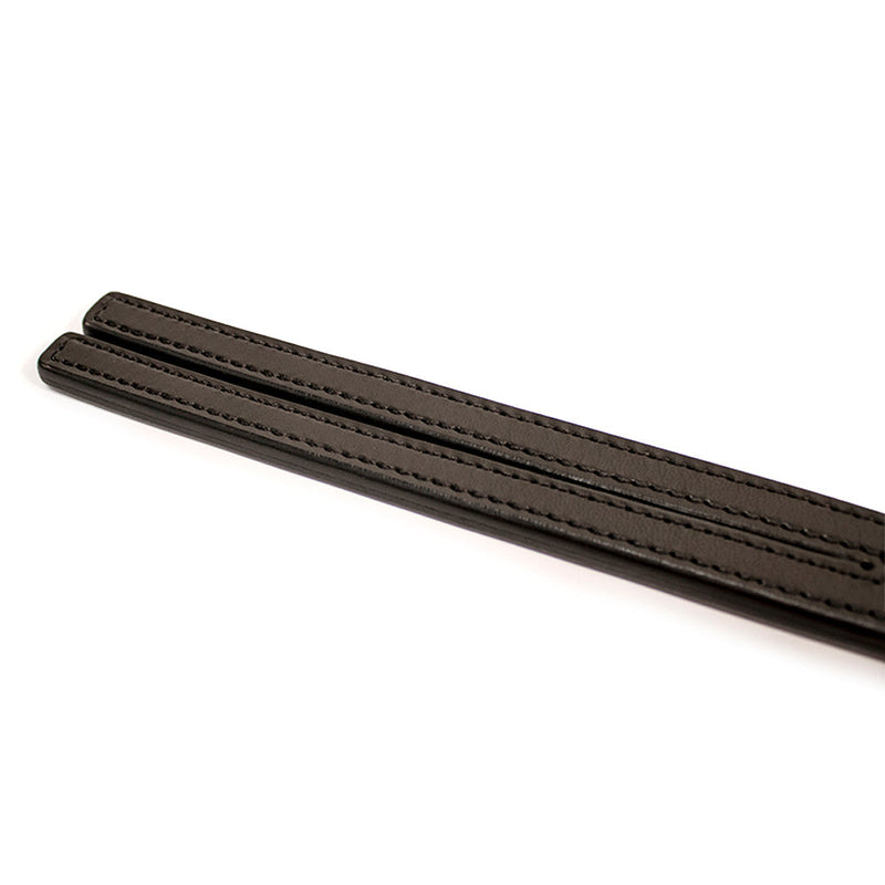 Brutus - Two Finger I - Zweep met Dubbele Zware Lederen Slappers - Zwart