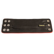 Brutus - Lederen Polsportemonnee met Rits - Zwart/Rood