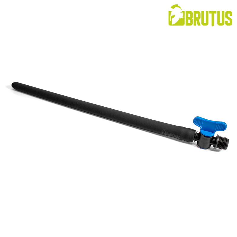 Brutus - Siliconen Anaal Douche met Afsluitklep - Zwart