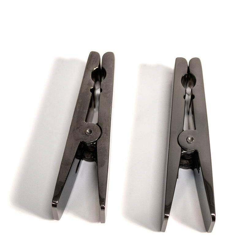 Black Label - Wasknijper Tepelklemmen - Zwart Chroom