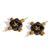 Black Label - The Sun - Tepel Marteling Tepelklem - Ook voor Naaldenspel - Zwart/Goud