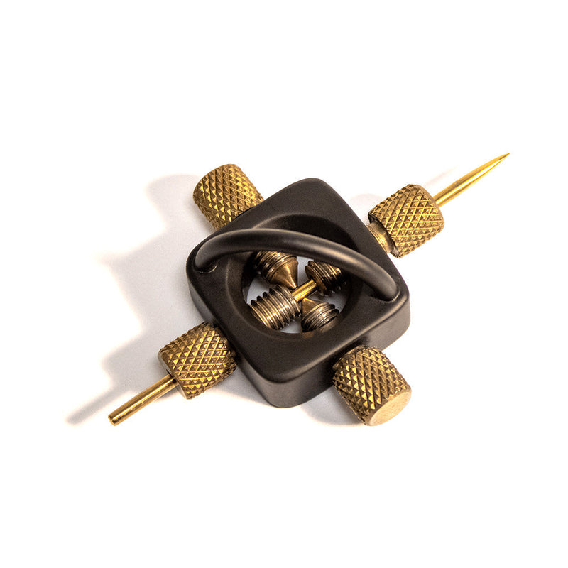 Black Label - The Sun - Tepel Marteling Tepelklem - Ook voor Naaldenspel - Zwart/Goud