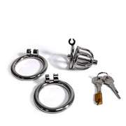 Black Label - The Knob Maker - Kuisheidskooi met Penisplug - RVS