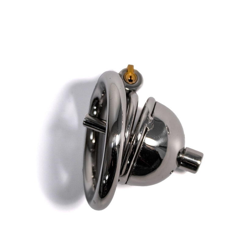 Black Label - The Knob Dome - Kuisheidskooi met Penisplug - Voor Kleine Penis - RVS