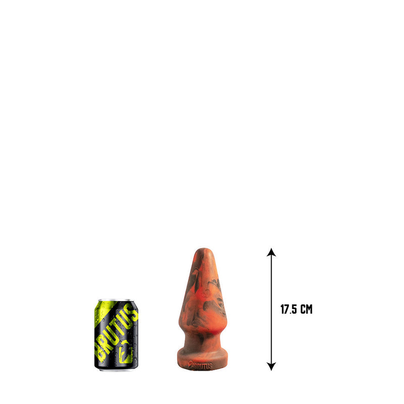 Brutus Nightmare - Rhino - Vac-U-Lock Buttplug - Siliconen - Rood/Zwart