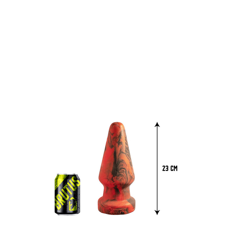 Brutus Nightmare - Rhino - Vac-U-Lock Buttplug - Siliconen - Rood/Zwart