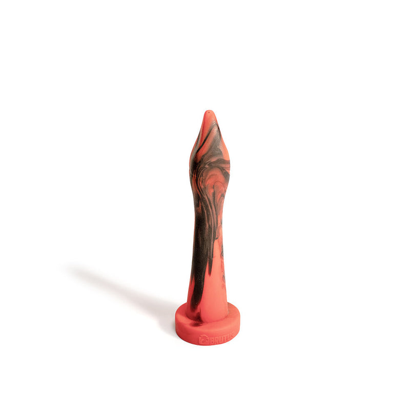 Brutus Nightmare - Gooseneck - Vac-U-Lock Buttplug - Siliconen - Rood/Zwart