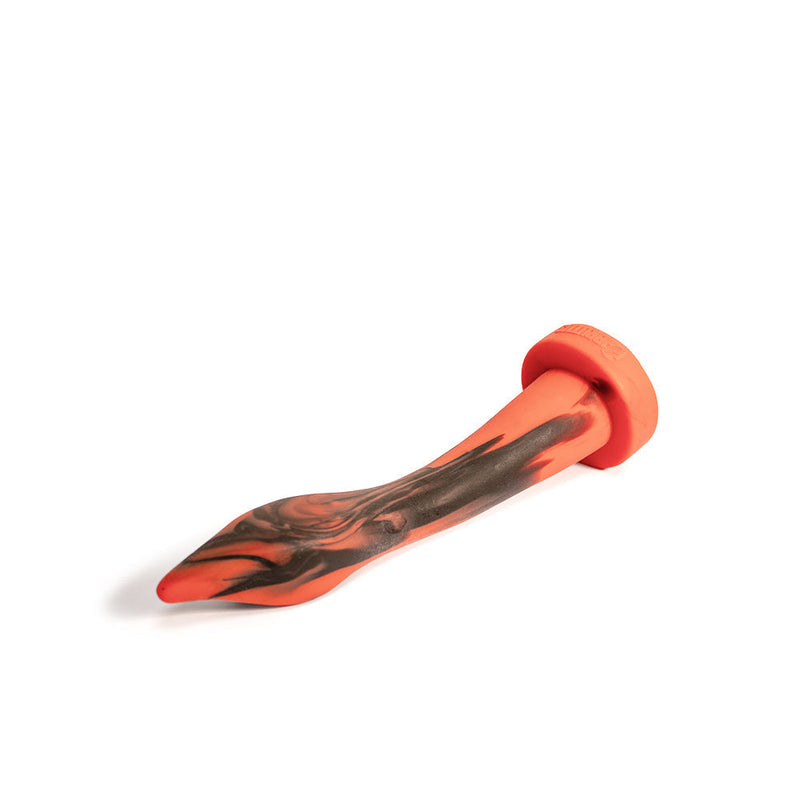 Brutus Nightmare - Gooseneck - Vac-U-Lock Buttplug - Siliconen - Rood/Zwart