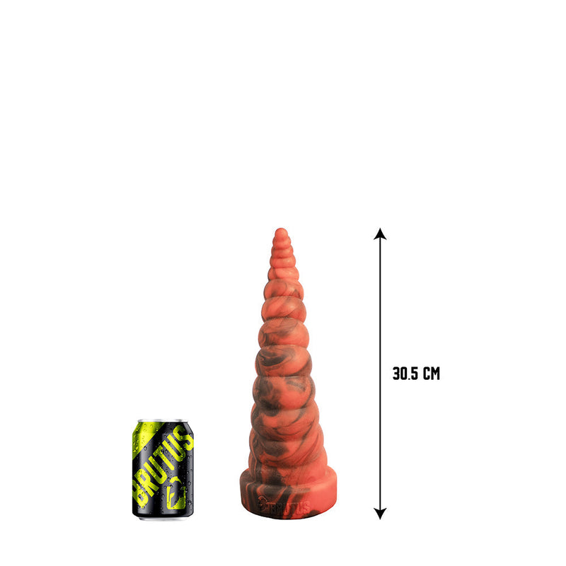Brutus Nightmare - Horny - Vac-U-Lock Buttplug - Siliconen - Rood/Zwart