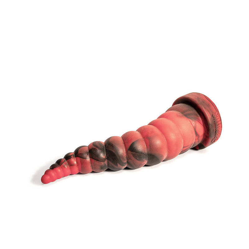 Brutus Nightmare - Horny - Vac-U-Lock Buttplug - Siliconen - Rood/Zwart