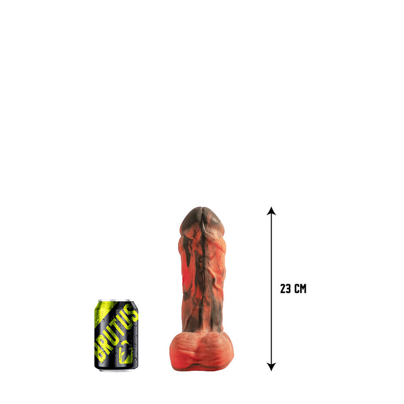 Brutus Nightmare - Fat Man - Vac-u-Lock Dildo - Siliconen - Rood/Zwart