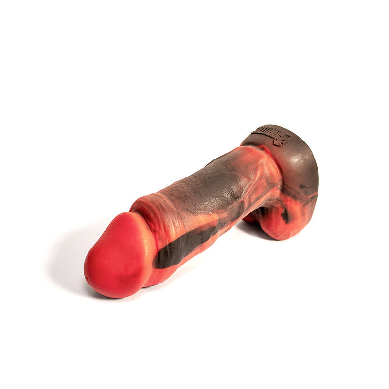 Brutus Nightmare - Fat Man - Vac-u-Lock Dildo - Siliconen - Rood/Zwart