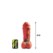 Brutus Nightmare - Fat Man - Vac-u-Lock Dildo - Siliconen - Rood/Zwart