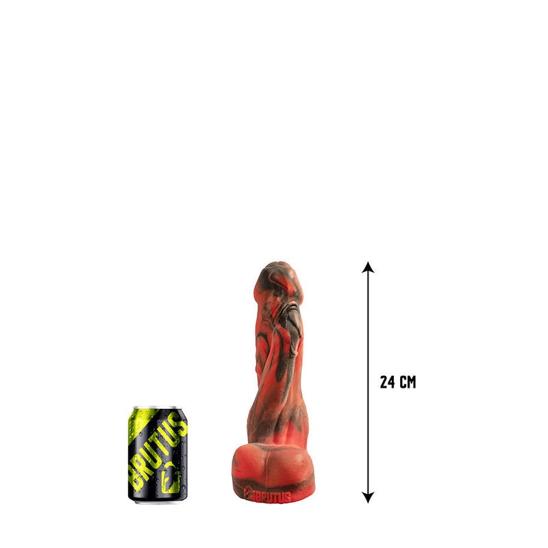 Brutus Nightmare - Greedy Filler - Vac-U-Lock Dildo - Siliconen - Rood/Zwart