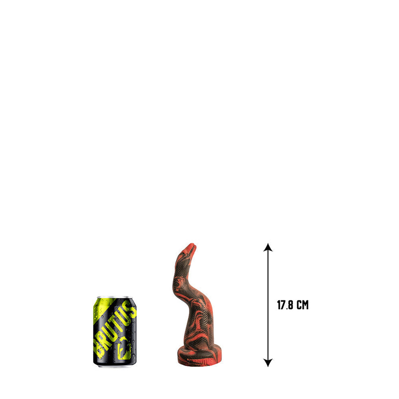 Brutus Nightmare - Asssss Sneek - Extra Lange Anaal Dildo met Vac-U-Lock - Rood/Zwart