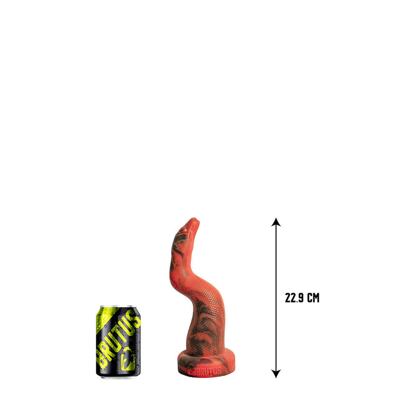 Brutus Nightmare - Asssss Sneek - Extra Lange Anaal Dildo met Vac-U-Lock - Rood/Zwart