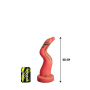 Brutus Nightmare - Asssss Sneek - Extra Lange Anaal Dildo met Vac-U-Lock - Rood/Zwart