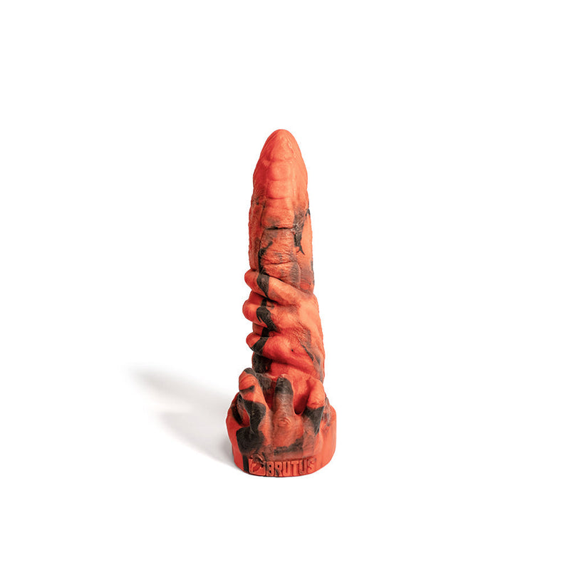 Brutus Nightmare - Omen - Vac-U-Lock Dildo - Siliconen - Rood/Zwart